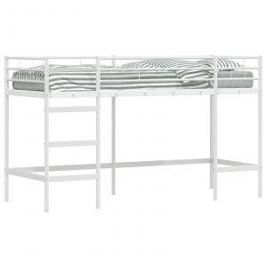 VidaXL Lit mezzanine pour enfants Blanc 90 x 190 cm