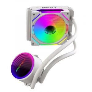 Keep out Refroidisseur liquide KeepOut XWC-120W 12 cm ARGB 800-1800 RPM Blanc