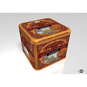 La Droguerie d'Amélie Biscuiterie Mère Poulard Coffret Collector Jaune Sablés Caramel Recette Traditionnelle & Authentique sans Huile de Palme 64 Biscuits 500 g