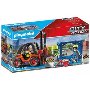 Playmobil 70772 - Chariot élévateur avec cargaison