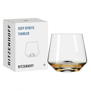 Ritzenhoff & Breker 3841004 Verre à tumbler 400 ml – Série Deep Spirits N° 4 Igloo – avec relief dans le sol en cristal – Fabriqué en Allemagne