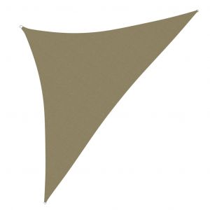VidaXL Voile de parasol Tissu Oxford triangulaire 3x3x4,24 m Beige
