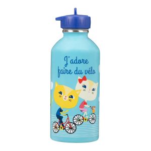 Gourde Inox Enfant J'adore Faire Du Vélo Draeger Neuf