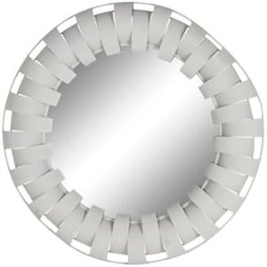 Miroir mural - HOME ESPRIT - Blanc - Rond - 90 cm - Décoration intérieure