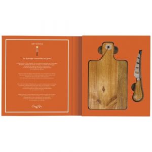 Coffret Fromage 2 Pi&egrave;ces Le Fromage Rassemble Les Gens -