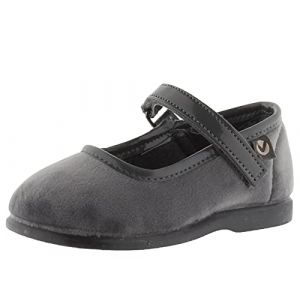 Victoria 102752-KIDS Alba Ballerine Velours Plateau Mixte Enfant Gris 25