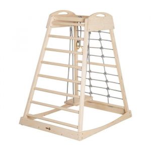 Roba Tour De Jeux En Bois Avec Balan&ccedil;oire Et Anneaux De Gymnastique - Structure D'escalade D'int&eacute;rieur - D&egrave;s 2 Ans