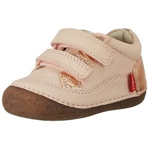 Kickers Bottillons Cuir Sostankro Rose - Couleur Rose - Taille 23