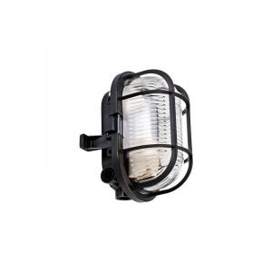 Deko light syrma oval schwarz 401012 plafonnier ext&eacute;rieur, applique ext&eacute;rieure E27 noir