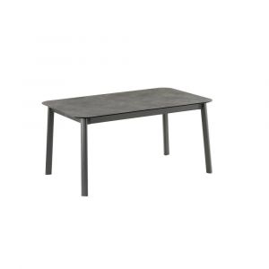 Table Lafuma Mobilier Oron 100 x 154 cm gris ciment