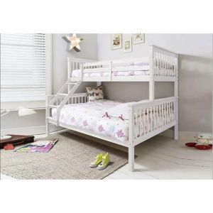 Lit BATNA 2+1 en Bois Blanc 90x190 +140x190cm
