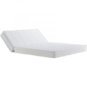 Matelas Ferme Pour bz 140x200 x 10 cm - Dim Assise 60 cm - D&eacute;houssable Housse Lavable - 5 zones de Confort - ame rembourrage 100 % polesther - &acirc;me