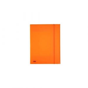 Favorit 400102282 Chemise 3 rabats avec élastique, 24 x 33 cm, Orange fluo