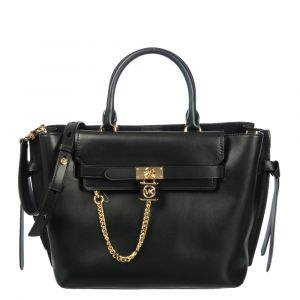 Image de Michael Kors Sac cabas LG Belted Satchel en cuir Noir Michael