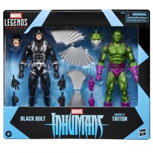 Marvel Legends Series, Pack de 2 Figurines Inhumans Black Bolt et Marvel&rsquo;s Triton