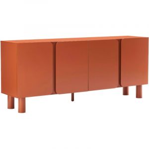 Oviala Buffet uni 4 portes L 180 cm orange