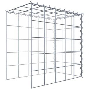 Gabion sur toile type 4 50 cm x 50 cm x 30 cm (L x H x P), maille 10 cm x 10 cm, spirale