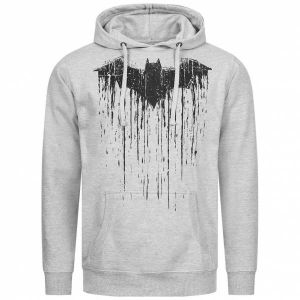 DC Comics Chandail à Capuchon à Manches Longues Batman Paint de pour Homme, Coupe Classique, Gris (Grey SPO), Taille M (Taille du Fabricant : M)
