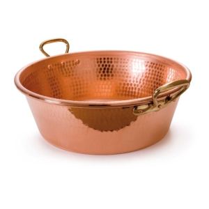 Image de Mauviel1830 2193.40 - Bassine à confiture Martelée 40 cm en cuivre