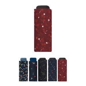 SMATI Mini Parapluie pliant compact - Taille Poche 18cm, r&eacute;sistant au vent, 200g ultra l&eacute;ger, manuel, Parapluie de voyage, Parapluie Femme, Couleur MAGRITTE ROUGE