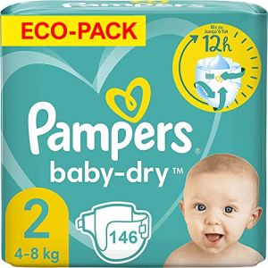 Pampers BABY-DRY TAILLE 2 146 COUCHES