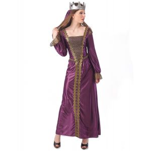 Déguisement princesse médiévale femme - Couleur Violet / parme - Taille XS