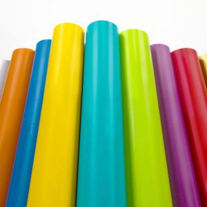 Rouleau adhésif décoratif Vinyle au Mètre - Sticker Lavable Imperméable Mur Cuisine Meubles - 60cmx3m - Rouge tomate