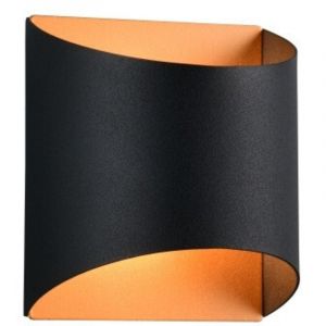 Applique, Applique murale Samdel, Noir et Doré Noir en Metal, BOITE A DESIGN