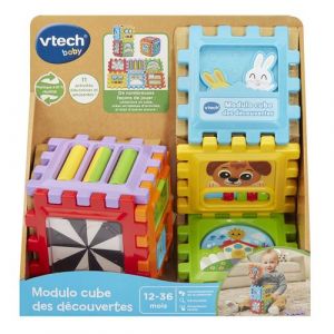 Vtech Jeu &eacute;ducatif Baby Modulo cube des d&eacute;couvertes
