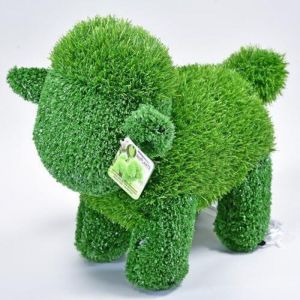 Ambiance AniPlants, Figurine d'herbe en Forme de Mouton Debout, d&eacute;coration de Jardin, 33 cm