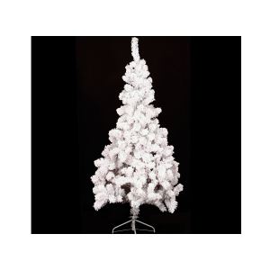 Sapin de Noël artificiel blanc floqué (150 cm)