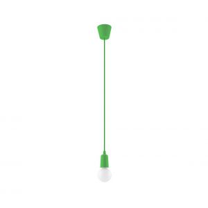 Image de Suspension DI PVC vert 1 ampoule