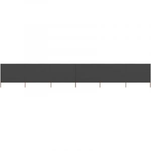 VidaXL Paravent 6 panneaux Tissu 800 x 160 cm Anthracite