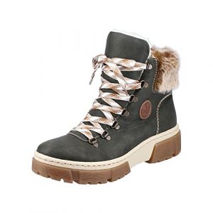 Image de Rieker X8647, Botte Tendance Femme, grün, 39 EU