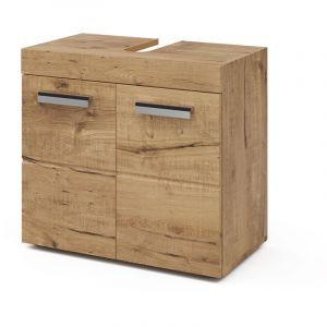 Vicco meuble sous vasque simple Luna, Ch&ecirc;ne, 60 x 56 cm