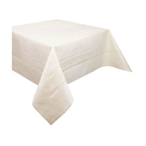 Image de Garnier Thiebaut Nappe coton Beauregard Ivoire - Ø 195 cm