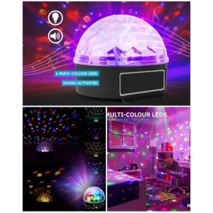 Jeu de lumi&egrave;re Astro Ball Magic DJ Ball 6 x LEDS 1W BOULE LUMINEUSE LEDS