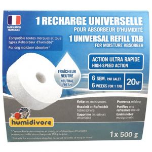 Humidivore RECHARGE GALET PERCE 500G NEUTRE (Vendu par 1) - SODEPAC