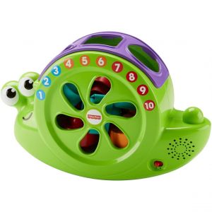 Fisher-Price Mon Ami L'escargot Pour Apprendre Les Formes, Les Chiffres Et Les Couleurs, Avec 10 Musiques