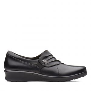 Clarks Hope Roxanne, Mocassins Femme, Noir (Black), 41.5 EU
