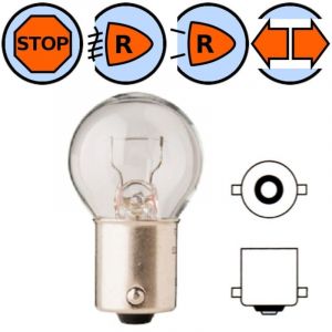 Cyclingcolors Ampoule 12V 15W BA15S transparente gros globe Feu Position Avant Clignotant Projecteur Eclairage Voiture Tracteur V&eacute;hicule Lampe Phare