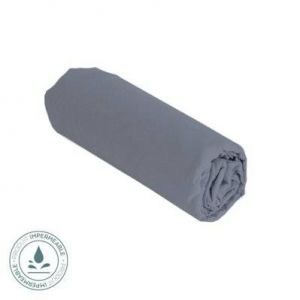 BELLECOUR LITERIE Alèse B SENSIBLE Gris anthracite 90x190 cm Impermeable & Anti acariens