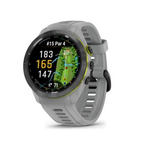 Garmin 010-02746-11 - Approach S70 - 42 mm - lunette céramique noire avec bracelet silicone gris poudre