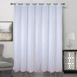 Image de Homemaison Voilage classique grande largeur Rose 300 x 260 cm - Rose