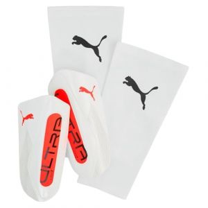 Puma ULTRA Light Sleeve, Protège-tibias Unisexe, Yellow Alert Aged Silver, S - 030989