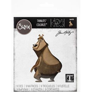 Sizzix Thinlits Die Set Colorize Ours Theodore- 9 pcs