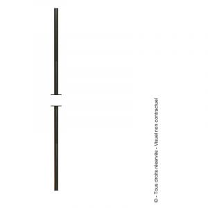 Afbat Tube rainur&eacute; en acier pour espagnolette | 1270