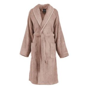 Descamps Peignoir col châle La Mousseuse Vermillon coton 420 g/m²