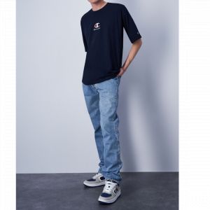 Champion Tee-shirt manches courtes col rond homme - Marine