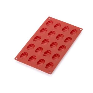 L&eacute;ku&eacute; Moule &agrave; mini madeleines 20 cavit&eacute;s en silicone